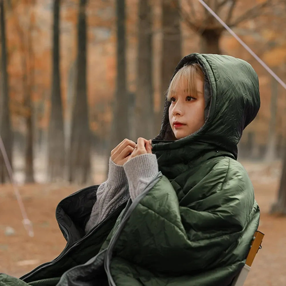 Winter Wearable Sleeping Bag Poncho